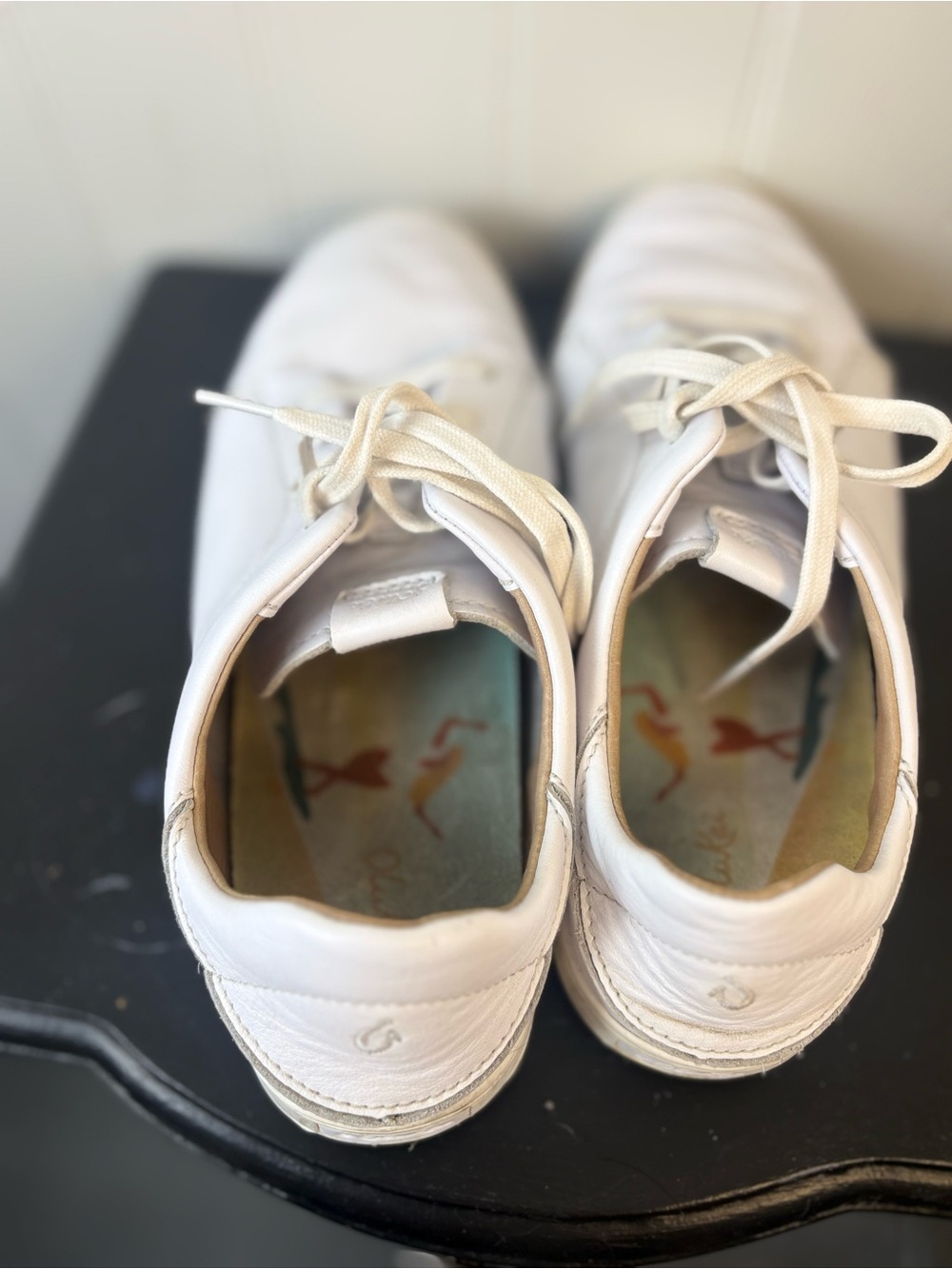 Olukai Pehuea Li Ili White Leather Sneakers Minimal Coastal Casual EU 39 W9 - Picture 7 of 11